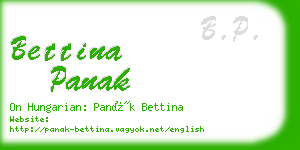 bettina panak business card